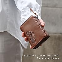 小物 JA Amazon | [ピーナッツ] PEANUTS 二つ折り財布 縦型 本革 JOE